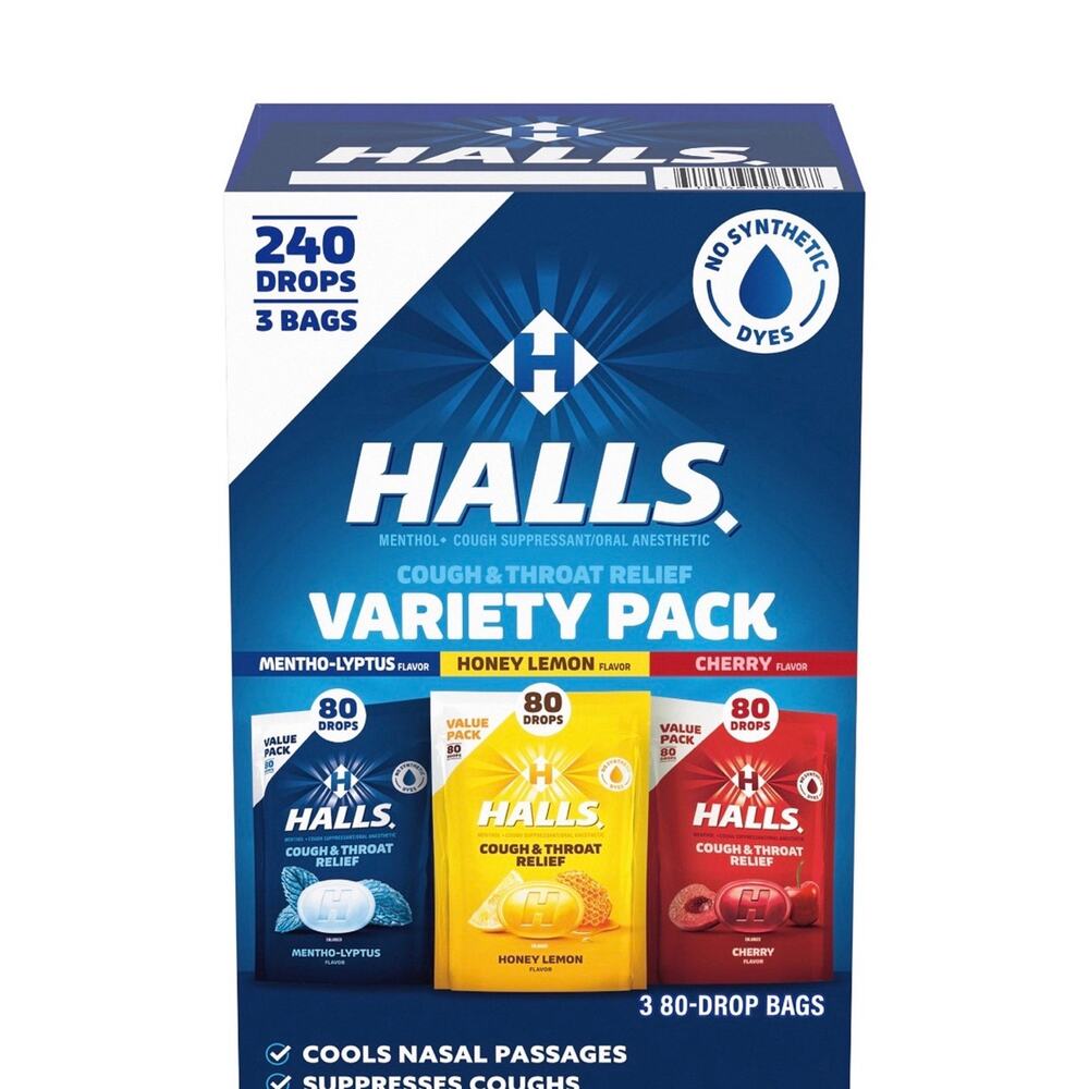 2 Halls Variety Pack 240 Lozenges